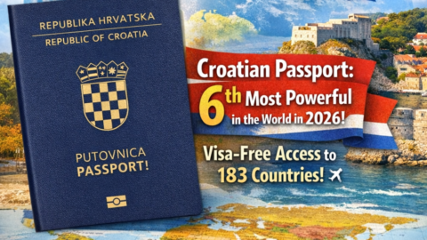 Hrvatska putovnica šesta najjača na svijetu: bezvizna putovanja u 183 države