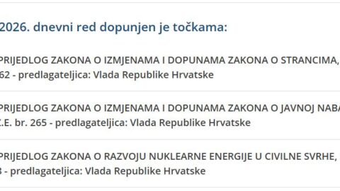 Izmjene Zakona o strancima uvrštene na dnevni red Hrvatskog sabora