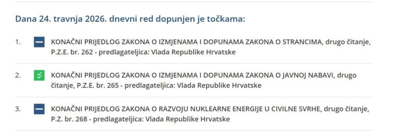 Izmjene Zakona o strancima na dnevnom redu Hrvatskog sabora