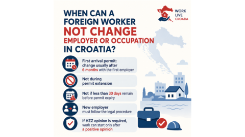 Kada strani radnik ne može promijeniti poslodavca ili zanimanje u Hrvatskoj?