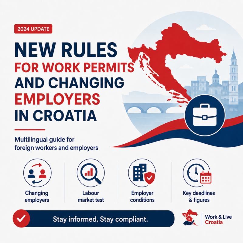 Nova pravila za radne dozvole i promjenu poslodavca u Hrvatskoj