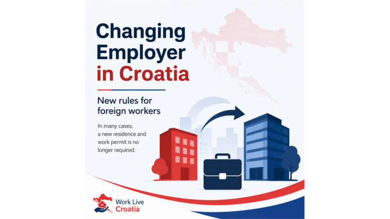 Nova pravila za strane radnike koji žele promijeniti poslodavca ili radno mjesto u Hrvatskoj Promjena poslodavca za strane radnike u Hrvatskoj nova pravila