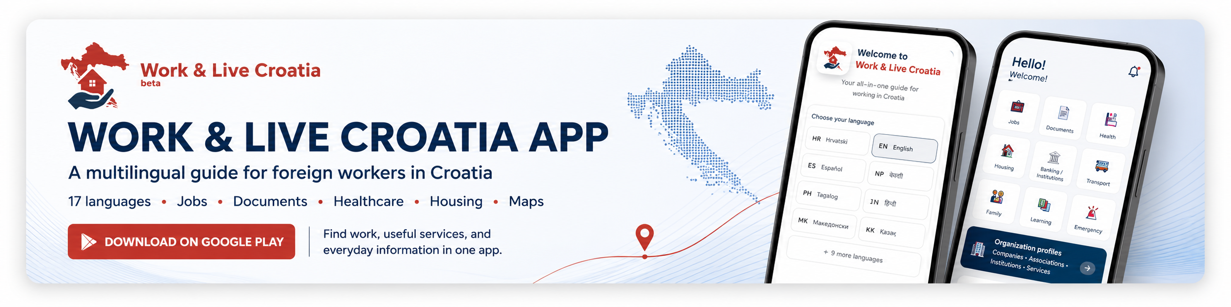 Work & Live Croatia App - Download on Google Play